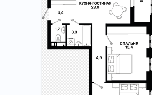 Продажа 2-х комнатной квартиры в новостройке, резиденция 5, Мариуполь