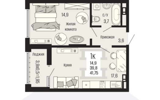 Продажа 1 комнатной квартиры в новостройке, Донецк